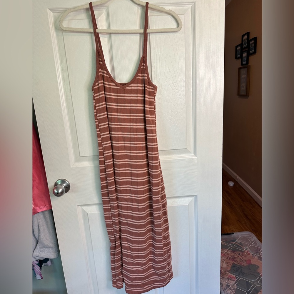 Wild Fable midi dress Brown and Tan Size XL